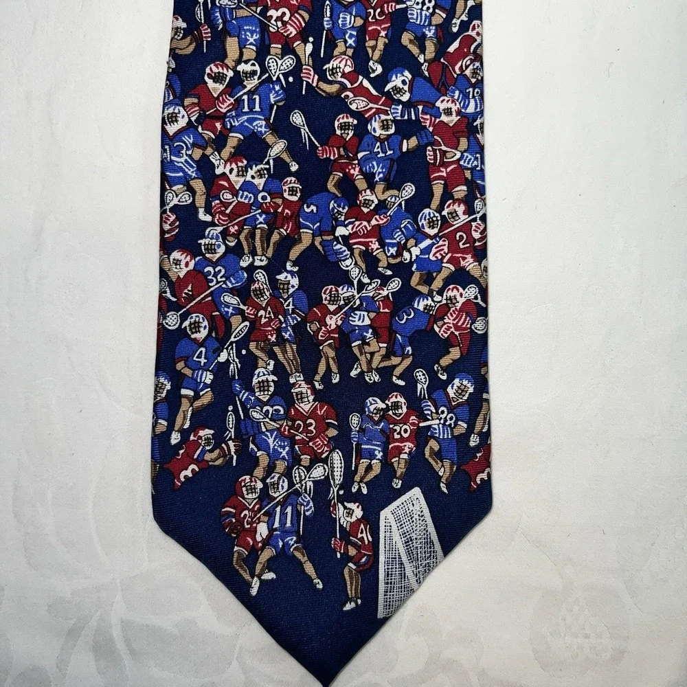 Alynn Neckwear‎ Lacrosse Themed Fine Novelty Silk Ties